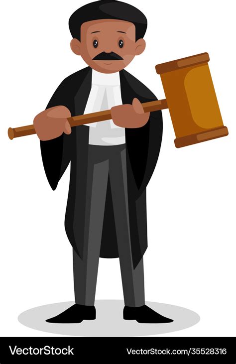 Lawyer cartoon Royalty Free Vector Image - VectorStock