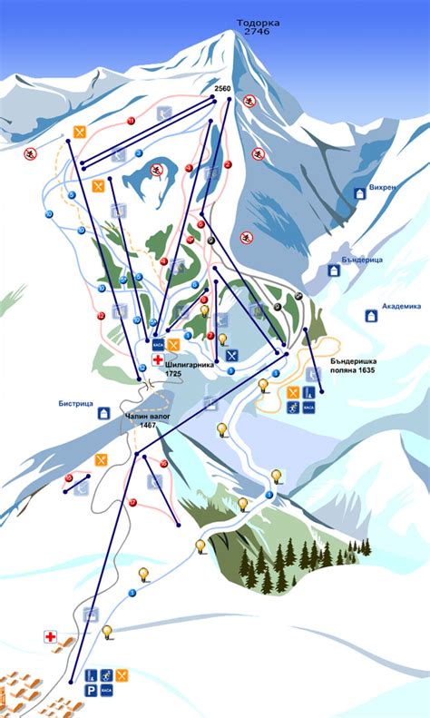 Bansko Ski Map - Bansko • mappery