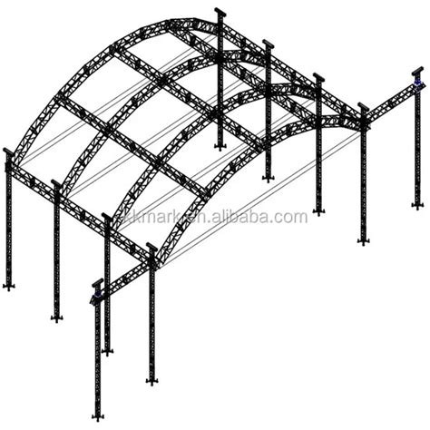 Semi Circle Structure Aluminum Roof Truss - Buy Flat Roof Trusses,Roof Truss,Aluminum Circle ...