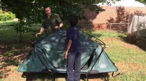 Kamp-Rite Double Tent Cot Setup - YouTube