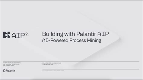 Building with Palantir AIP: AI-Powered Process Mining - YouTube