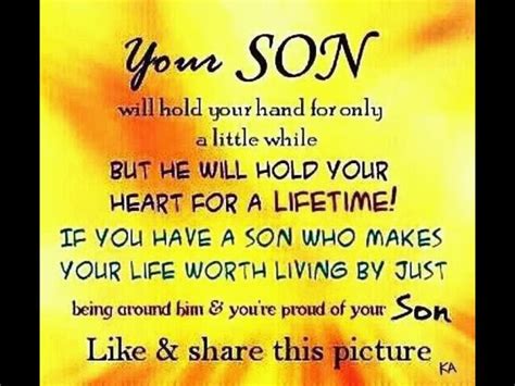 YOUR SON. | Proud of my son, I love my son, My son quotes