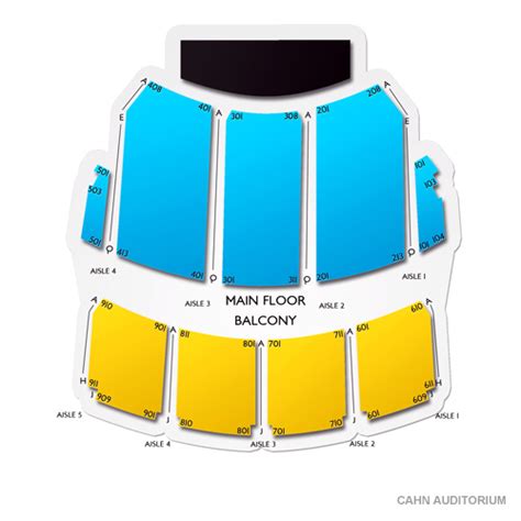 Cahn Auditorium Seating Chart: A Visual Reference of Charts | Chart Master