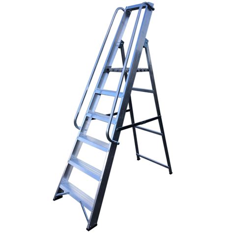 Professional Platform Steps with Handrails - Ladders & Access