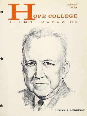 "Hope College Alumni Magazine, Volume 16, Number 1: January 1963" by ...