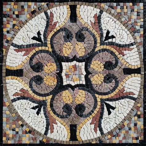 Pattern with Rustic Colors Mosaic - Mosaic Natural