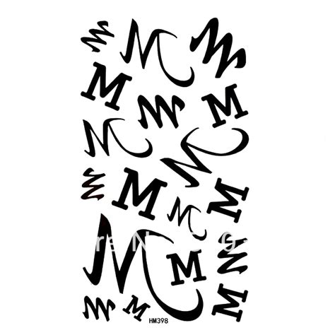 Letter M Tattoo Fonts