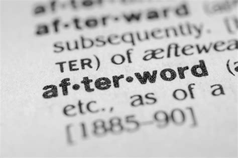 Afterword: What is it in a Book? | Learn How to Write an Afterword