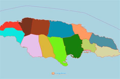 Mapping Parishes of Jamaica - Mapline