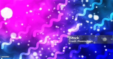 Creative Abstract And Outofthebox Squiggle Line Moving With Particles On Colorful Vibrant Trendy ...