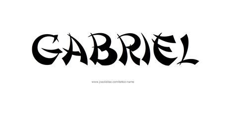 Gabriel Name Tattoo Designs