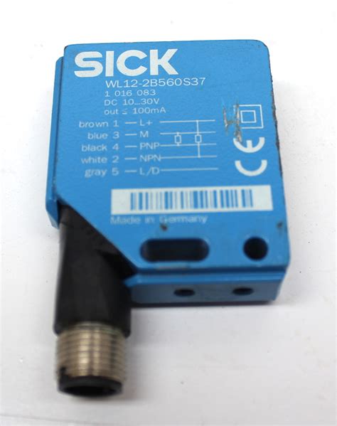 Sick WL12-2B560S37 Retro-Reflective Photoelectric Sensor 10-30V, 0-4m Range, M12 | eBay