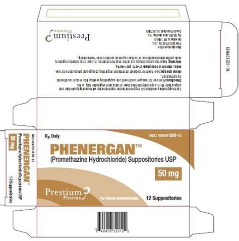 Phenergan Suppositories - FDA prescribing information, side effects and uses