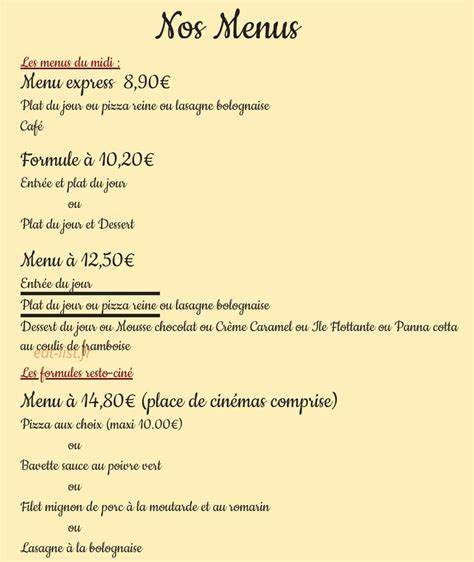 Le Fournil à Coutances - menu et photos