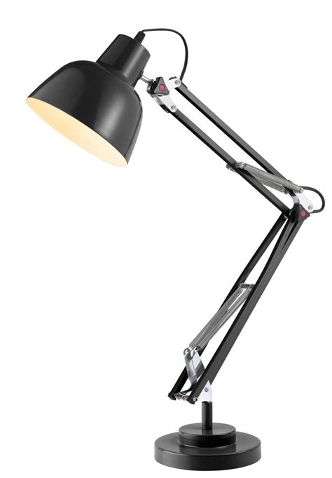 Isaac Black Gloss Desk Lamp | Departments | DIY at B&Q | Desk lamp, Desk lamp diy, Gloss desk