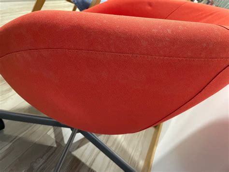 IKEA SKRUVSTA Swivel chair - red, Furniture & Home Living, Furniture, Chairs on Carousell