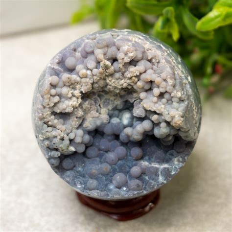 Grape Agate Sphere #9 - The Crystal Council