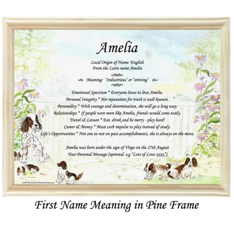 First Name Meaning with dogs background