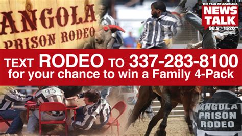 Win Tickets To The Angola Prison Rodeo | News Talk 98.5 | The Talk of ...