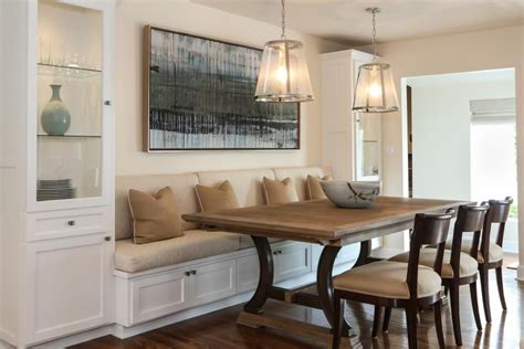 Dining Room Table with Bench Seating Beautiful A Built In Banquette is Flanked by Ta… | Dining ...