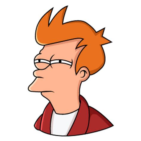 Futurama Fry Not Sure If Meme Sticker - Sticker Mania