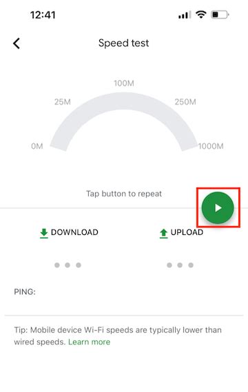 Run a speed test with the GFiber App - Google Fiber Help