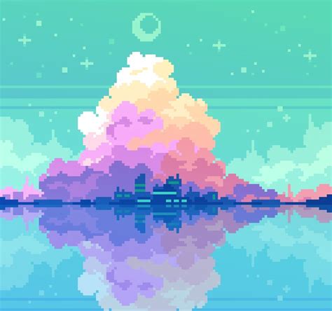 🔥 Free Download Trix On Pixel Art Landscape Background Anime by ...