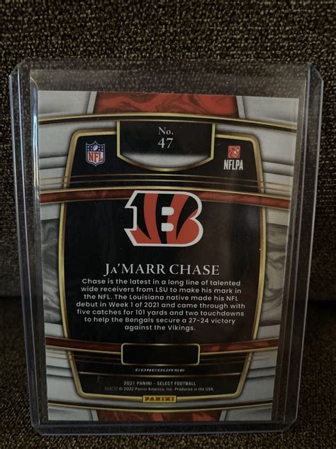 Mavin | 2021 JAMARR CHASE Rookie Select Concourse Base Bengals WR RC #47