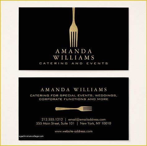 Catering Business Cards Templates Free Of Catering & event Planning ...