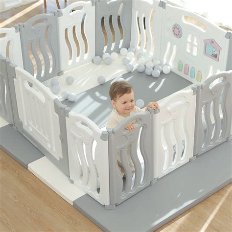 Foldable Baby playpen Baby Folding Play Pen Kids Activity Centre Safety ...