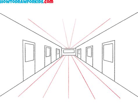 How to Draw a Hallway - Easy Drawing Tutorial For Kids