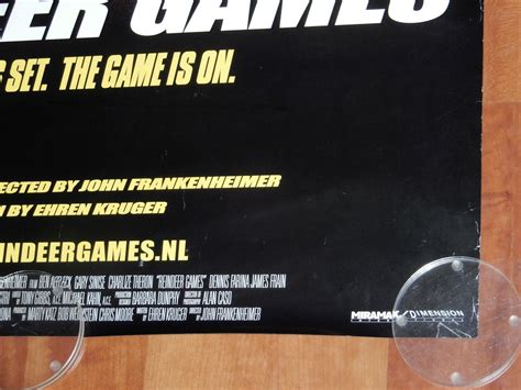 ORIGINAL MOVIE POSTER REINDEER GAMES 2000 UNFOLDED DUTCH ONE SHEET ...