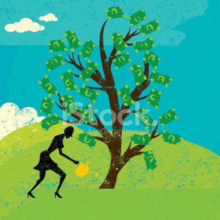 Watering A Money Tree Stock Photo | Royalty-Free | FreeImages