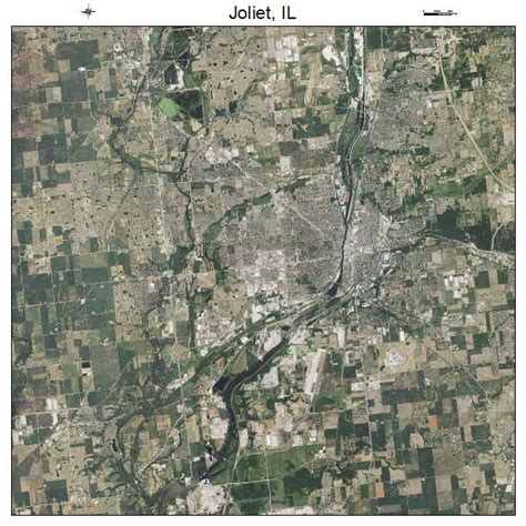 Aerial Photography Map of Joliet, IL Illinois