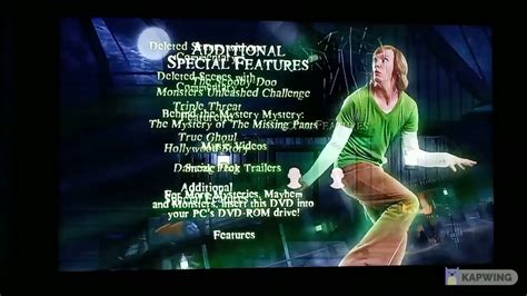 Scooby Doo 2: Monsters Unleashed 2004 DVD Menu Walkthrough (Reverse Version) - YouTube