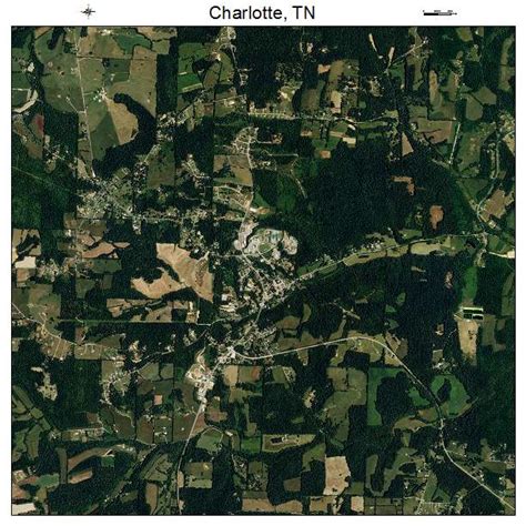 Aerial Photography Map of Charlotte, TN Tennessee