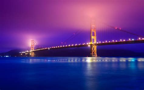 Golden Gate Bridge At Night Wallpapers - Wallpaper Cave