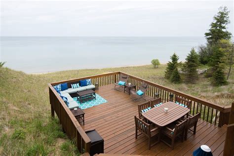 Custom Lake Michigan Beachfront Vacation Home Has Internet Access and ...