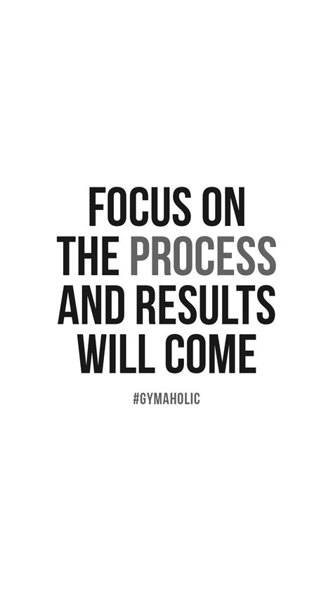 Focus on the process - Gymaholic Fitness App | Motivational quotes for working out, Motivational ...