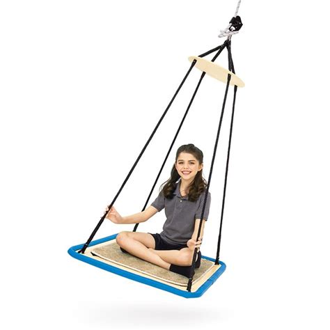 Platform Swing: Kids Sensory Hanging Wooden Rectangle