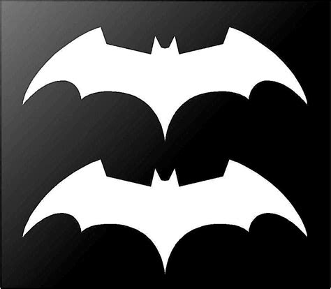 2 Batman Begins Symbol Vinyl Decals Car Window Bike Laptop Stickers ...