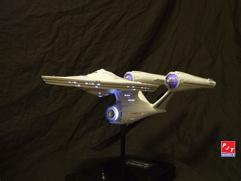 Star Trek ships by PJT Models: Star Trek Beyond Enterprise NCC-1701-A model built and lighted ...