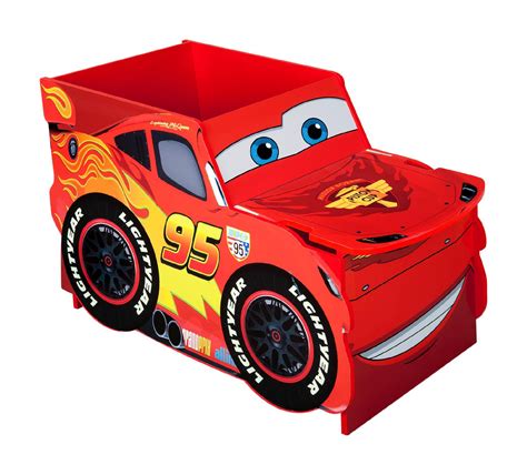 Disney Cars Lightning McQueen Large Car Shaped Toy Box - Baby - Baby ...