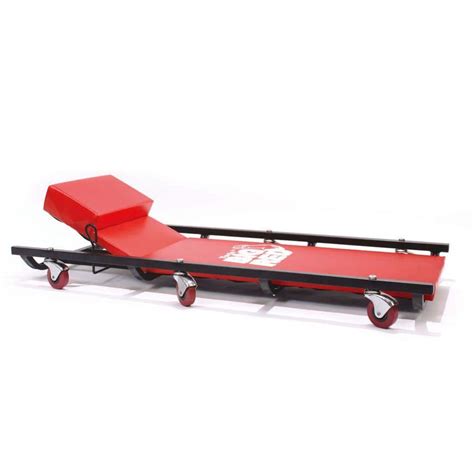 Big Red 300 lbs. 40 in. L Rolling Mechanic Shop Creeper with Adjustable Headrest TR6452 - The ...