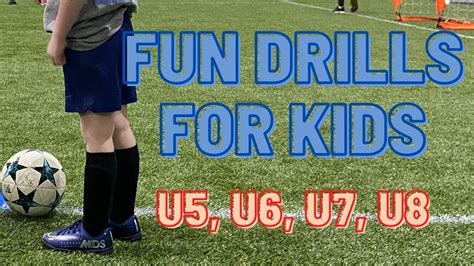 Fun Drills For Kids | U5, U6, U7, U8 | Football/Soccer Enjoyment ...