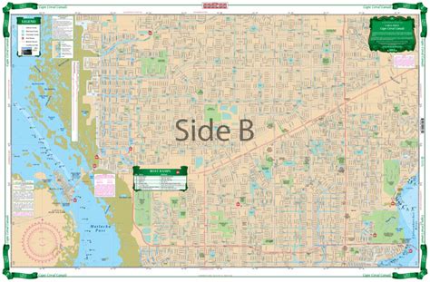 Coverage of Cape Coral Canals Large Print Navigation Chart 7E