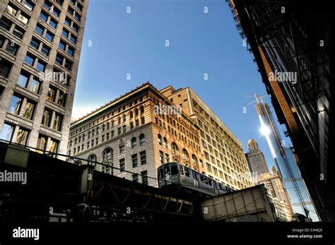 Subway in the Loop District, Chicago, Illinois, USA Stock Photo - Alamy