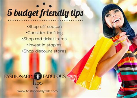 Budget Fashionista: 5 Great Shopping Tips - Fashionably Fab