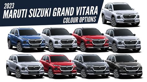 2023 Maruti Suzuki Grand Vitara - All Color Options - Images | AUTOBICS - YouTube