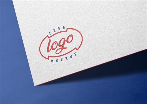Free Paper Logo Mockup PSD - Designbolts